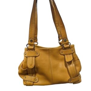 Tignanello Utility Pocket Shoulder Leather Handbag